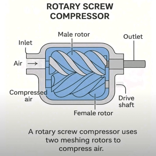 How Screw Compressor Works: Internal Mechanics Explained