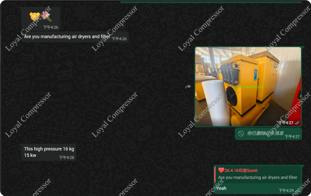screw air compressors